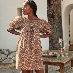 Doen Patricia Dress In Bistre Tasha Garden Size L